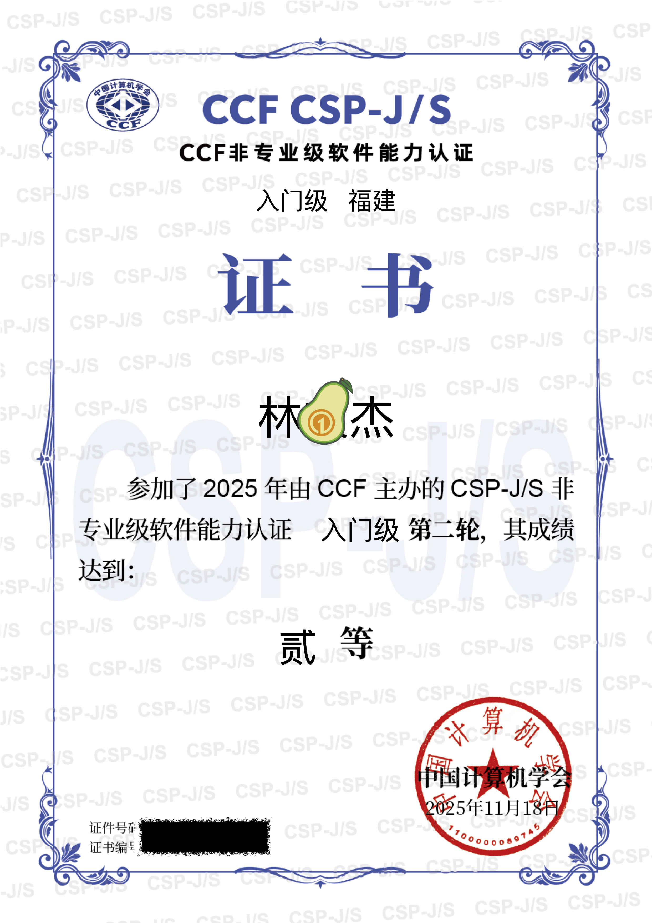 获奖证书 - 8