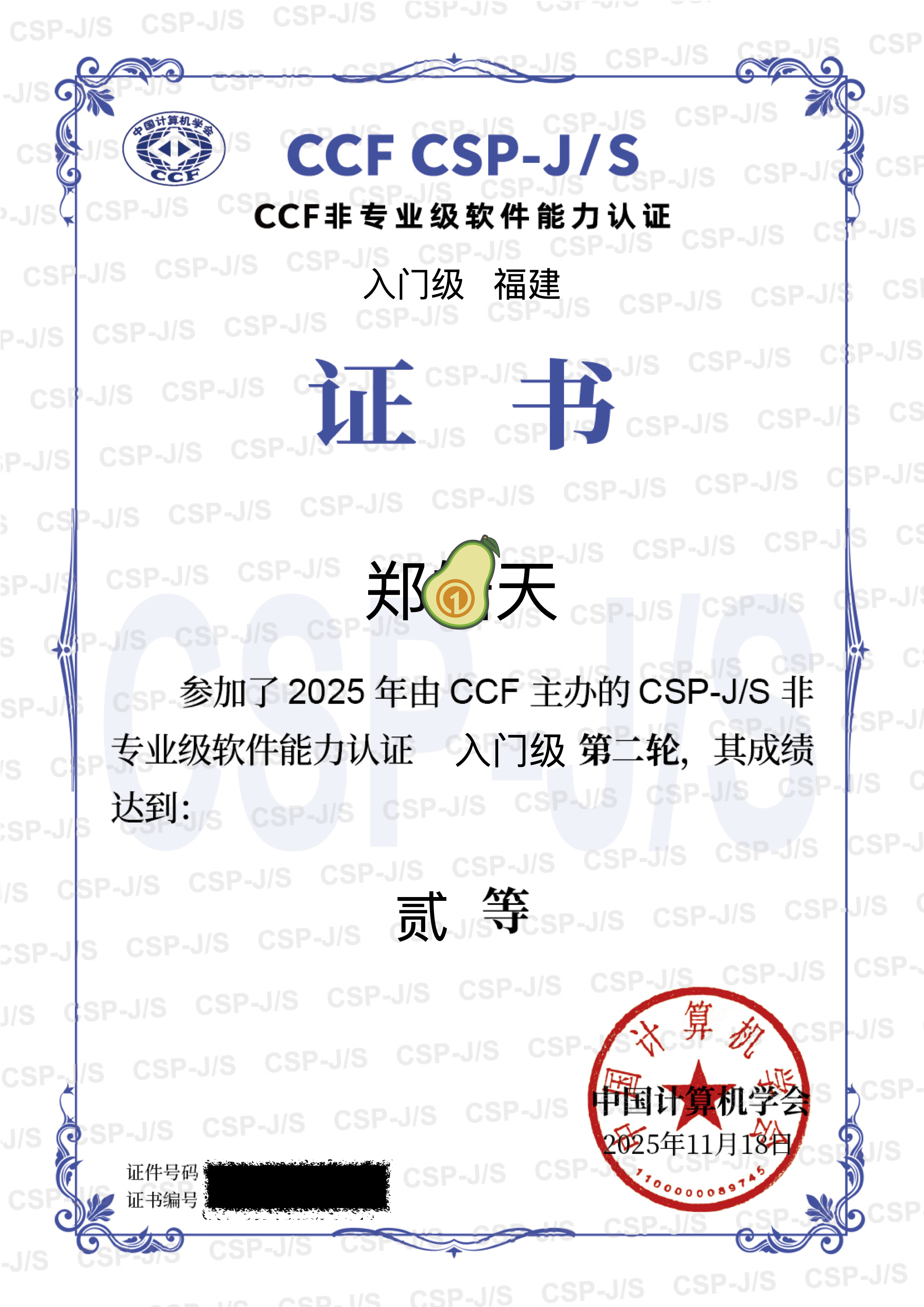 获奖证书 - 10